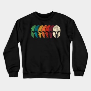 The Legendary Spartan Helmets Crewneck Sweatshirt